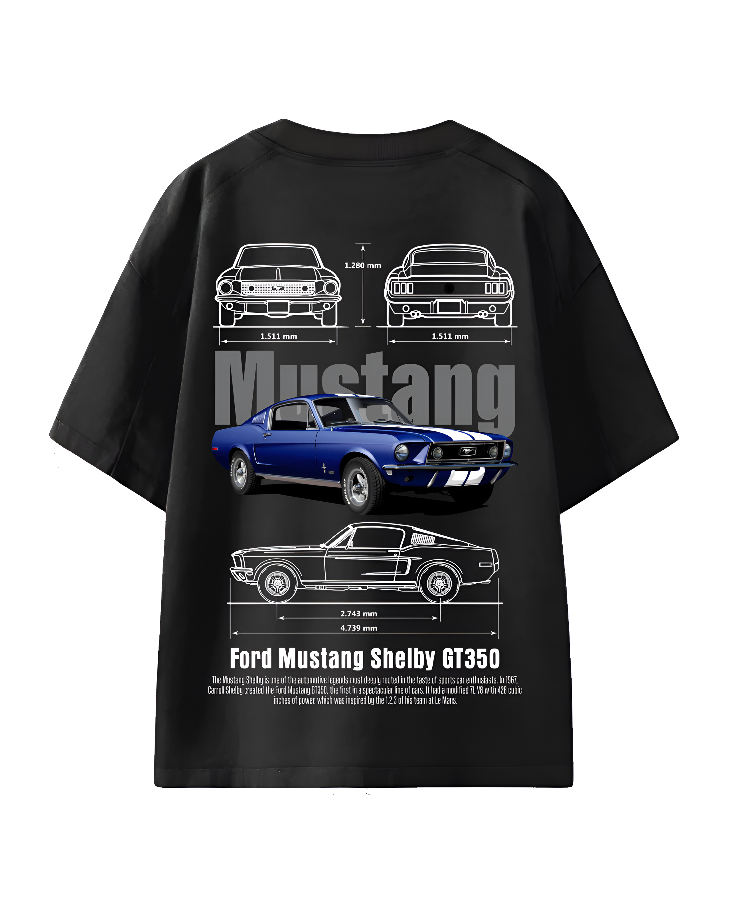 Mustang Shelby GT350 Oversized T-Shirt