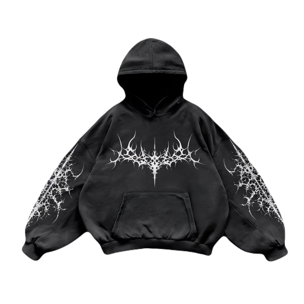 WI Gothic Oversized Hoodie – oversized streetwear hoodie with gothic design, premium fabric, and relaxed urban fit.
