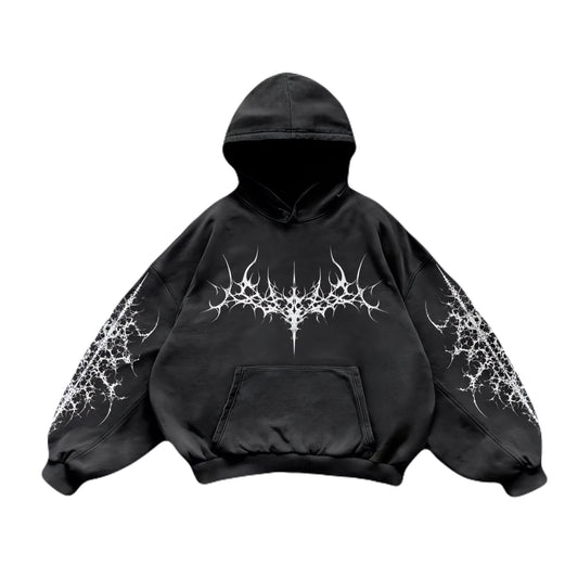 WI Gothic Oversized Hoodie – oversized streetwear hoodie with gothic design, premium fabric, and relaxed urban fit.