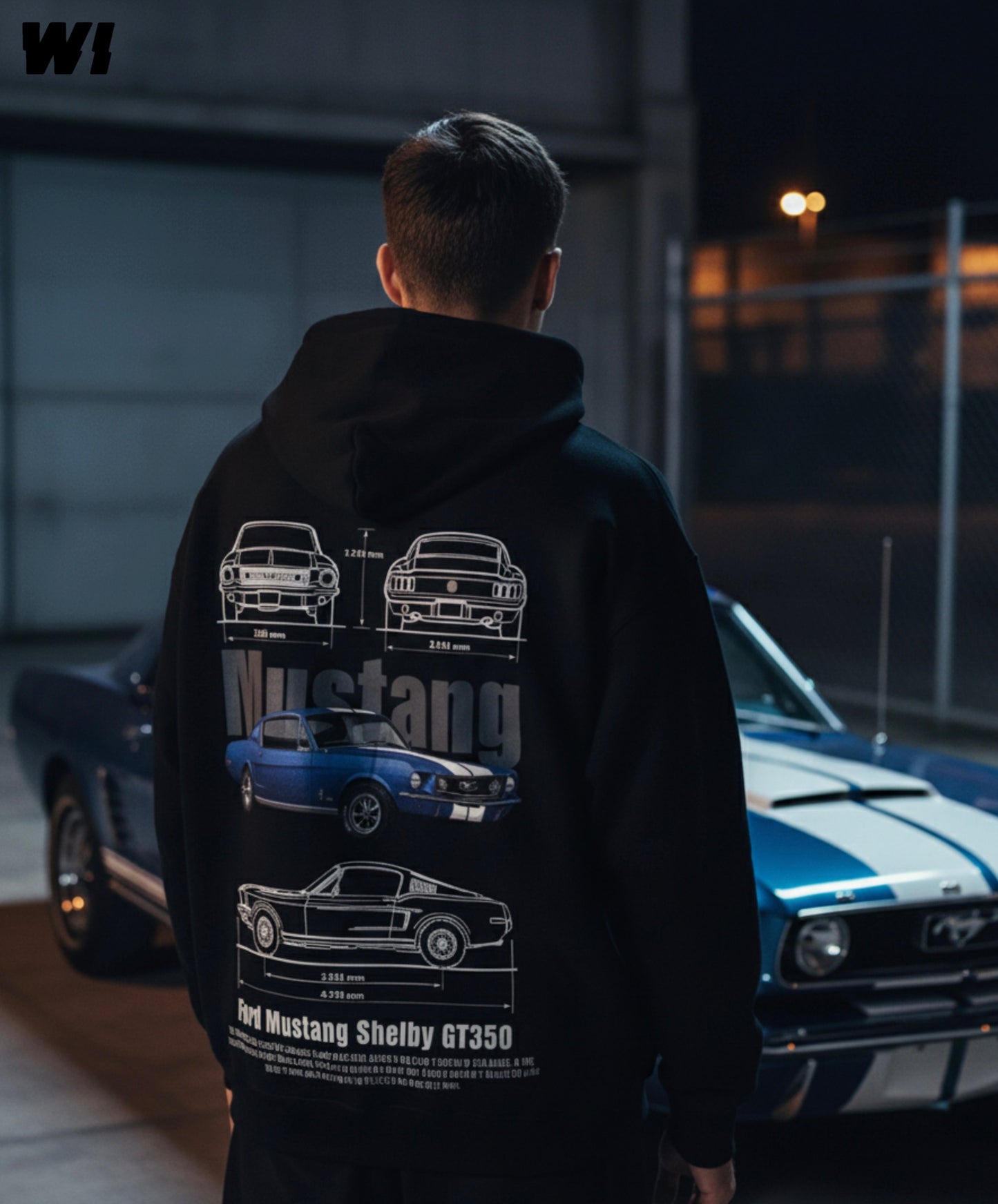Mustang Oversized Hoodie