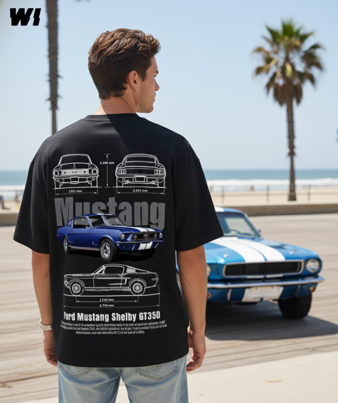 Mustang Shelby GT350 Oversized T-Shirt