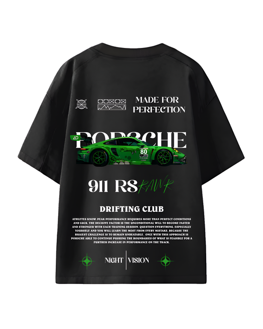 Porsche 911 Rs Rawr Green Oversized TShirt