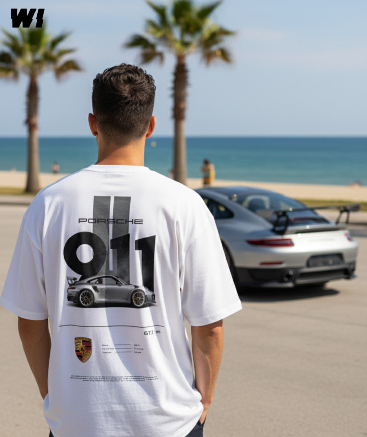 Porsche 911 GT2 Rs Oversized T-Shirt