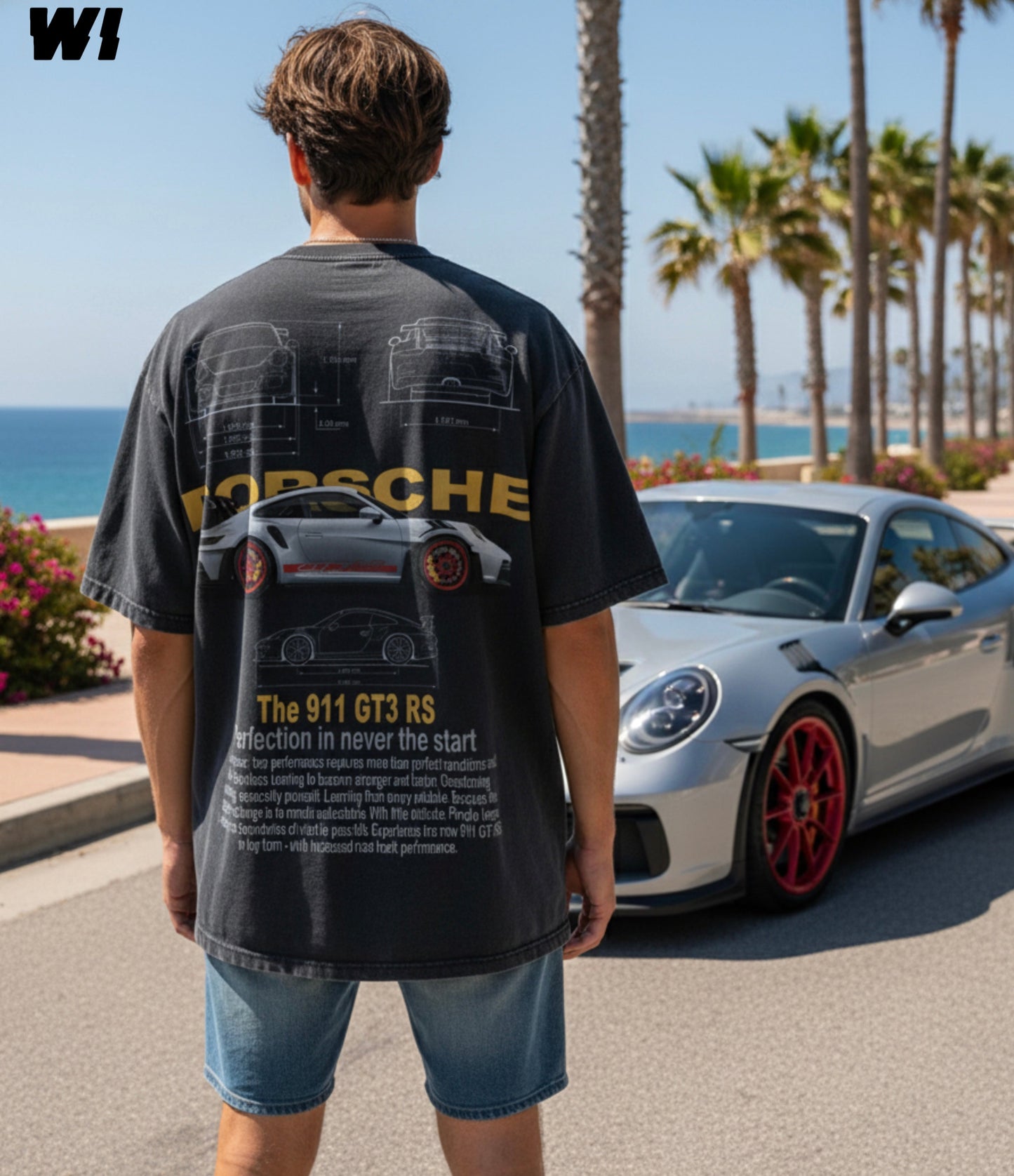 Porsche 911 Oversized T-Shirt