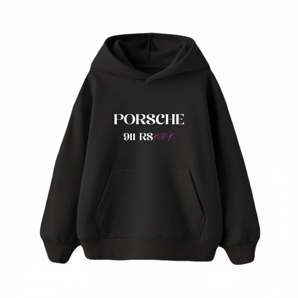 Porsche 911 Rawr Pink Oversized Hoodie
