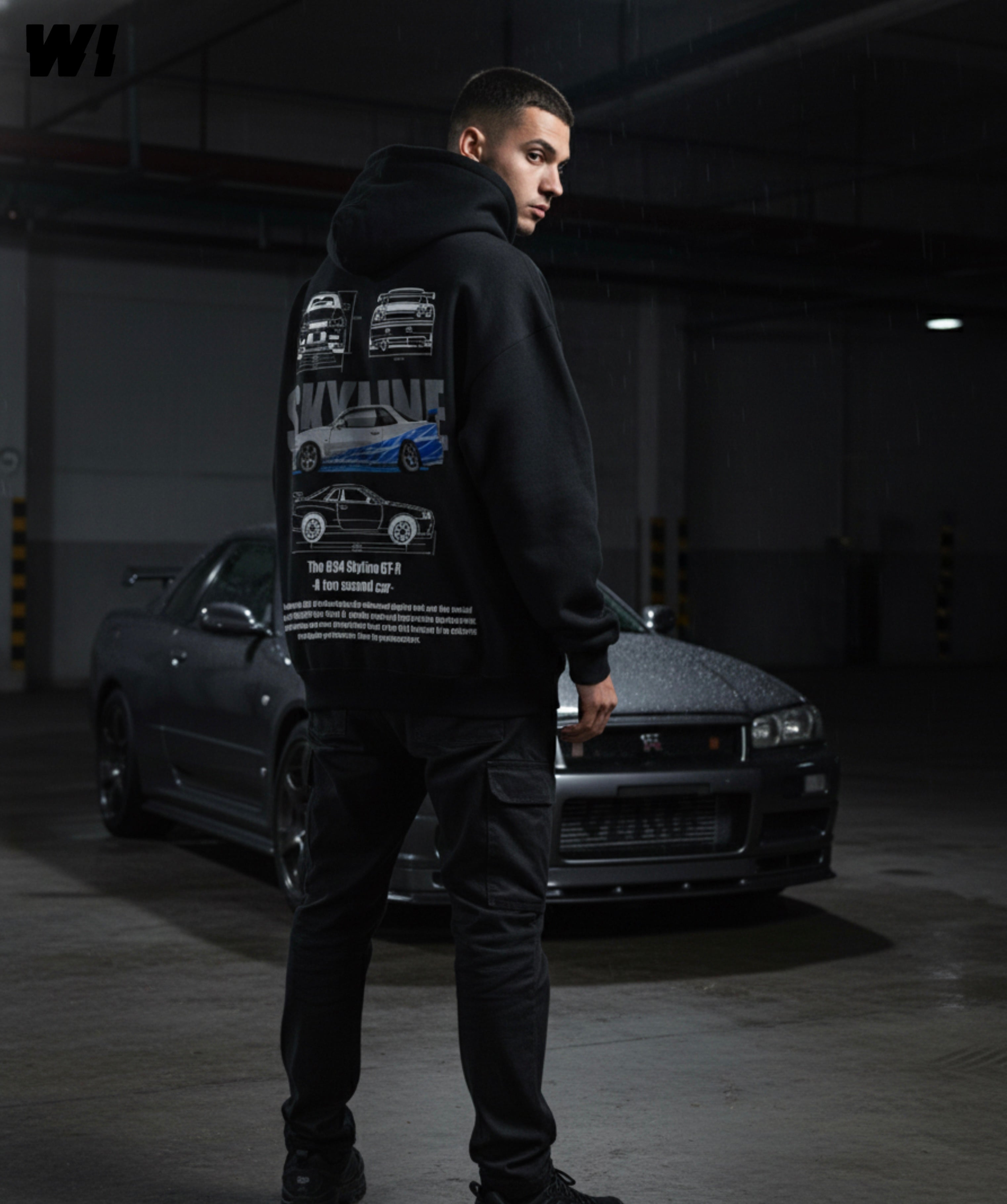 The R34 Skyline Oversized Hoodie
