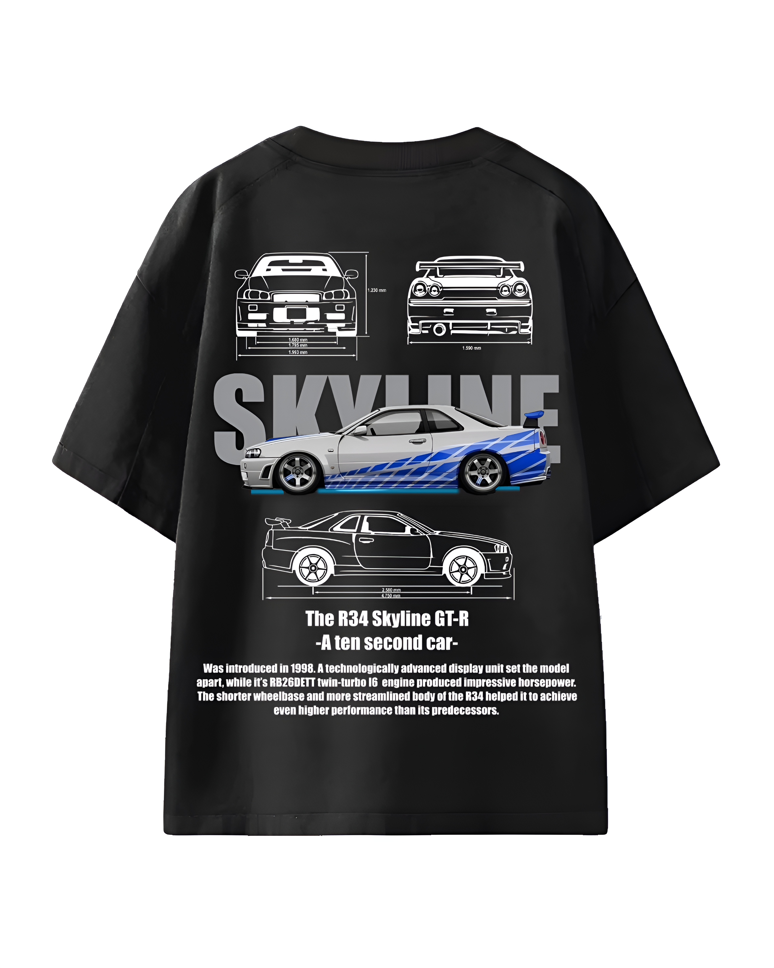 The R34 Skyline Oversized T-Shirt