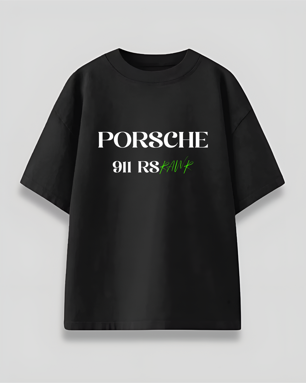 Porsche 911 Rs Rawr Green Oversized T-Shirt