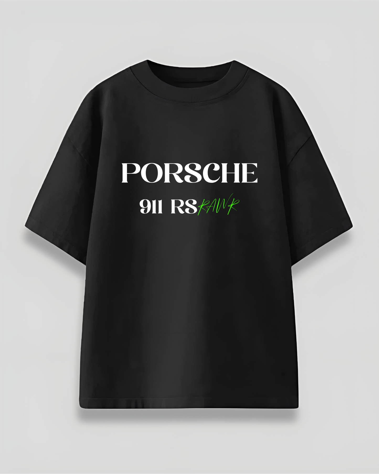 Porsche 911 Rs Rawr Green Oversized T-Shirt